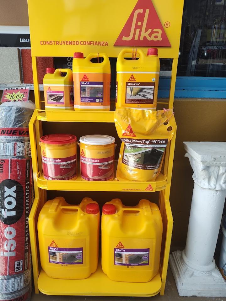 Sika en el local · Materiales Echeverría, corralón en Belgrano